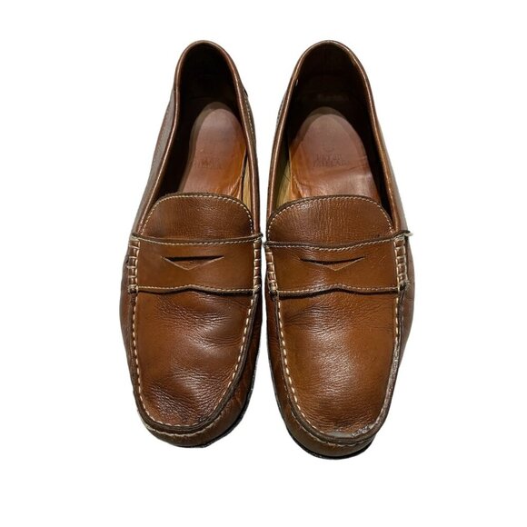 Peter Millar Men's Loafer Driving Shoes Slip On Leather Brown Size 8 - Picture 1 of 7